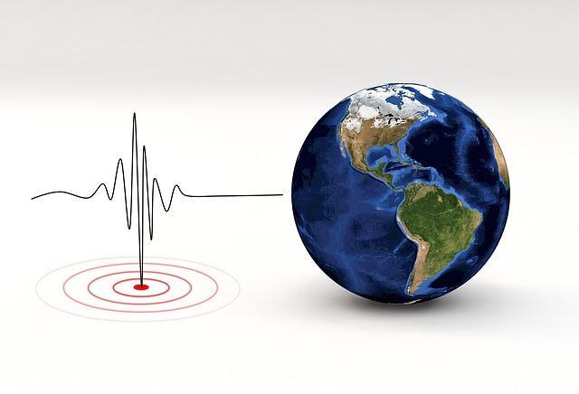 A small globe and small seismic reading.