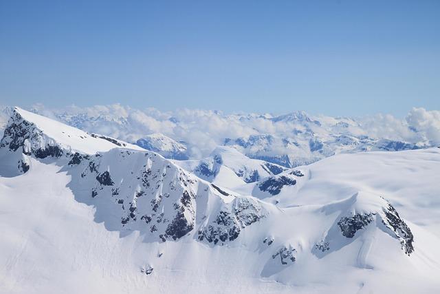 Alaska Juneau glacier from an airplane.