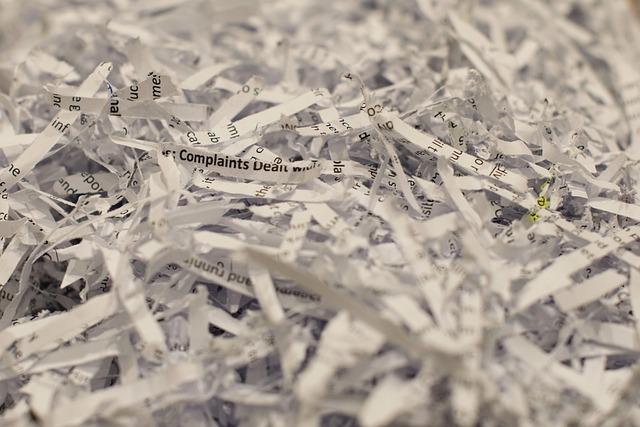 An image of shredded paper.