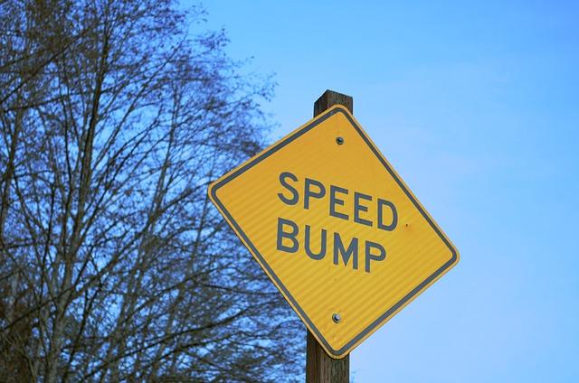 sign speedbump