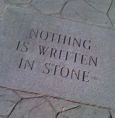 stone writing