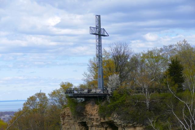 A place to sit and look out over the Niagara Escarpment.