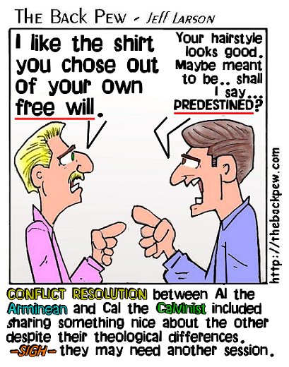 Free Will vs. Predestination Bible Cartoons