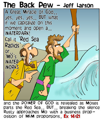 Moses and the Water Park Scheme | Backpew | Cartoons | Entertainment