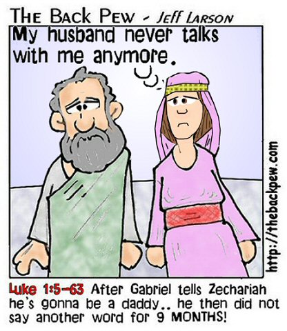 Zechariah and Elizabeth | Backpew | Cartoons | Entertainment
