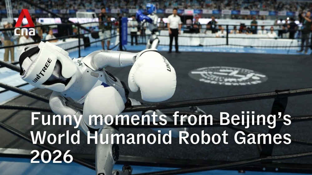 Funny moments from Beijing's World Humanoid Robot Games 2026