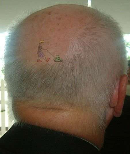 Lawn Mower Tattoo