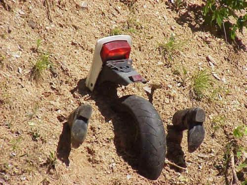 Funny Pictures of Motorcycle Landing in Dirt
