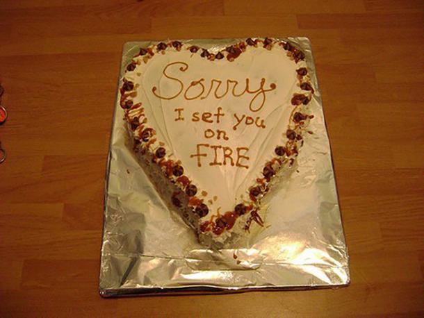 sorry cake