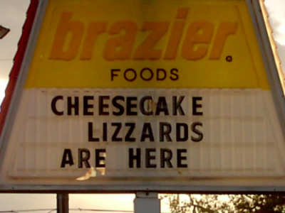 Funny Pictures of Dairy Queen Lizzard Sign