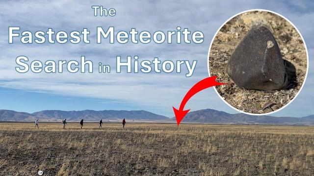 Scientists track and find a fallen meteorite in under 15 minutes