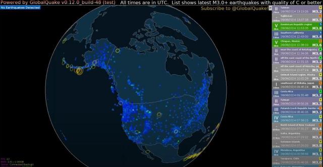 live earth quake monitoring