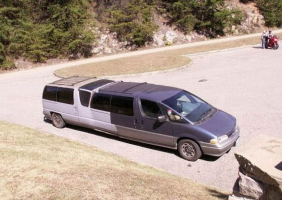 A Funny Picture of a Stretch Limo Van