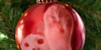 cat christmas ornament