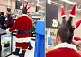 Picture of Punk Santa at Walmart