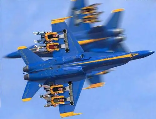 Funny Pictures of Kids Hanging from Fighter Jets