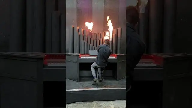 Christmas Music Flaming Organ