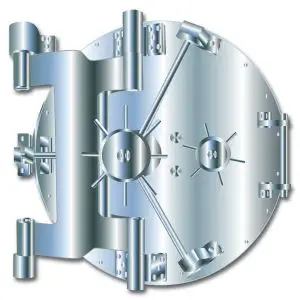 picture of bank vault door