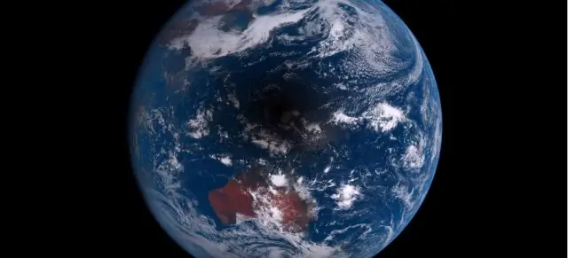 ss solar eclipse from space