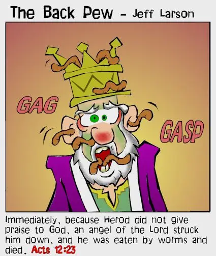 acts herod worms