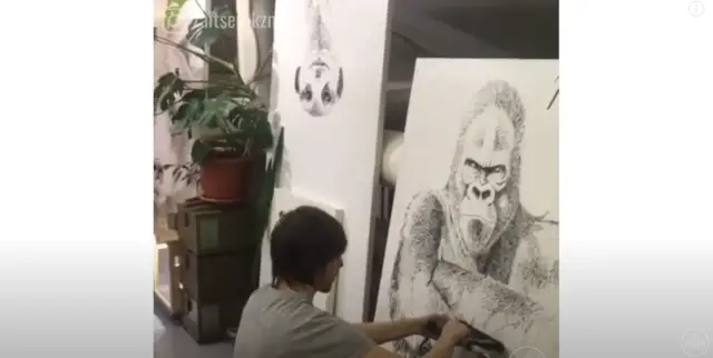 Drawing Animals with Thousands of Staples