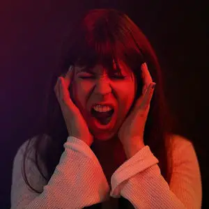 woman scream