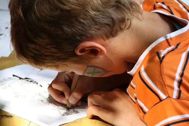 boy drawing