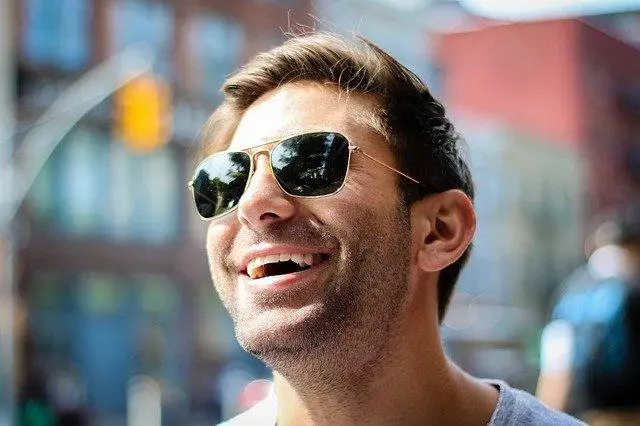man happy